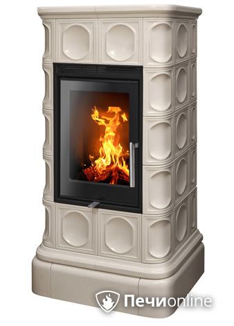 Печь-камин ABX Kaledonie EXclusive, низкая, перламутр в Калининграде